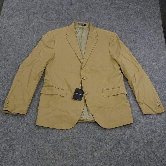 Polo Ralph‎ Lauren Blazer Mens 42R Custom Fit Jacket Tan Brown Italy NWT - Picture 1 of 16